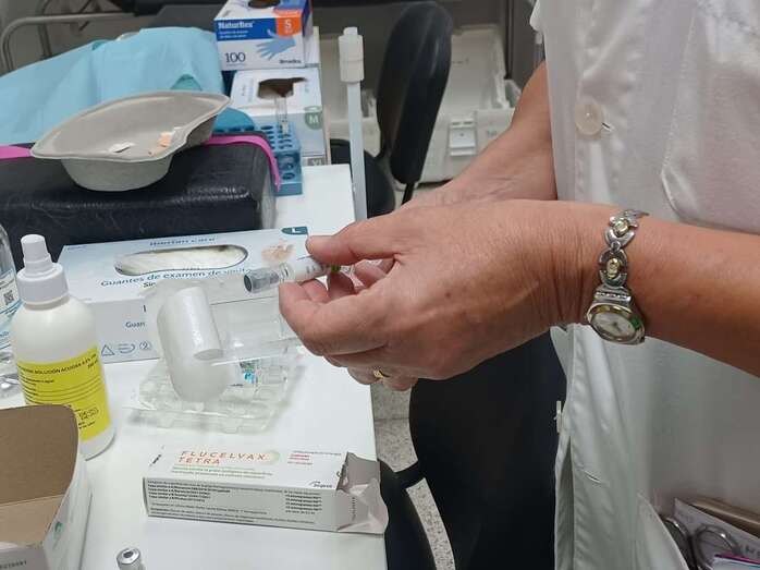 La vacuna contra la gripe está dirigida a las personas mayores de 60 años, embarazadas, enfermos crónicos de cualquier edad, personal sanitario y cuidadores de personas vulnerables / TA